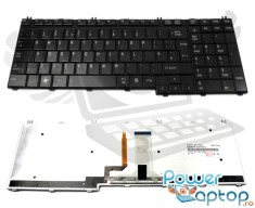 Tastatura Toshiba 85 T0017801A iluminata backlit, 9J N9282 801 iluminata backlit, 9J N9282 W0 iluminata