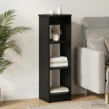vidaXL Dulap lateral Negru 40 x 40 x 100 cm Lemn prelucrat 899844