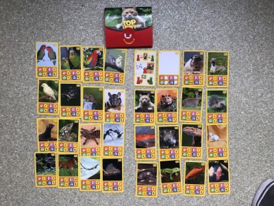 CARTI DE JOC CU ANIMALE TOP TRUMPS (Mc DONALDS) foto