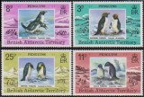 ANTARCTICA BRITANICA - 1978 - PINGUINI - serie si/sau bloc de 4, Fauna, Nestampilat