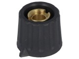 Buton Rotativ Negru cu Indicator 6mm &Oslash;20x17mm