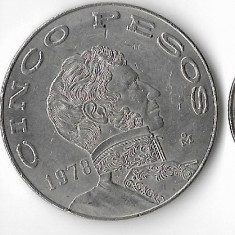 Moneda 5 pesos 1978 - Mexic