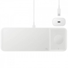 Incarcator wireless Samsung Fast Wireless Charger Trio incarcator inclus EP-P6300T White foto