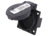 Conector Alimentare AC 2P+PE 230V 16A Negru