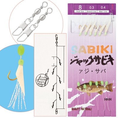 Taparine pentru pescuit marin Sabiki 03 11 foto