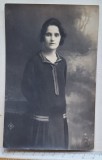Cumpara ieftin Portret feminin interbelic &ndash; Foto Diaconu Giurgiu &ndash; cca. 1920 &ndash; dedicație Elena Iancu