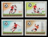 ALBANIA - 1981 - SPORT , FOTBAL SERIE COMPLETA , NESTAMPILATA