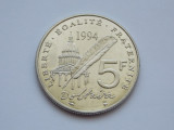 5 FRANCS 1994 FRANTA-COMEMORATIVA-VOLTAIRE, Europa