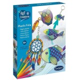 Kit creativ plastic magic - Brelocuri si magneti, Sentosphere