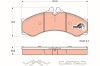 TRW GDB1288 COTEC set placute frana,frana disc