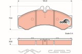 TRW GDB1288 COTEC set placute frana,frana disc