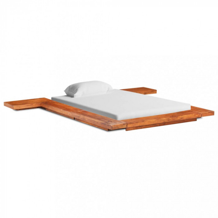 vidaXL Cadru pat futon, stil japonez, 100 x 200 cm, lemn masiv acacia
