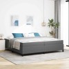 Cadru Pat VidaXL Gri Deschis Catifea 200x200 cm + Saltea Spuma, Modern, Durabil