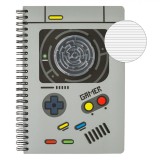 Carnet Notițe Gamer, Model Labirint 3D, Multicolor, Format A5, 80 File, Legare Spiră, Copertă Dura, Oem