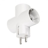 Triplu Stecher 3 Prize Ceramice Butoias cu Protectie Copii, 250V 16A, Plastic Ignifug, Multiplicator Priza SUCO