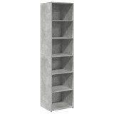 Cumpara ieftin Dulap inalt, gri beton, 45x41x185 cm, lemn prelucrat