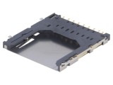 Conector Carduri SD Push-Push SMT Aurit pentru PCB