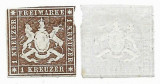 Germany Wurttemberg 1859 Coat of arms 1Kr Mi.11 used AM.579