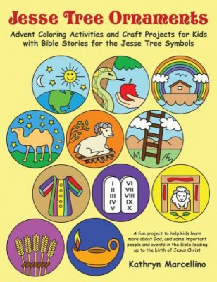 Jesse Tree Ornaments: Advent Coloring Activities and Craft Projects for Kids with Bible Stories for the Jesse Tree Symbols foto