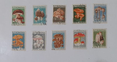 ROMANIA 1958 LP 457 - Ciuperci Comestibile - Complet STAMPILAT (VEZI DESCRIEREA) foto