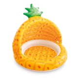 Piscina gonflabila pentru copii Intex Pineapple, 102 x 94 cm, protectie solara