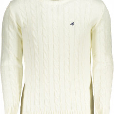 Pulover tricotat barbati cu logo alb, XL