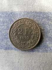 MONEDA 2 FRANCI 1970 . ELVETIA* foto