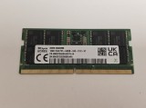 Memorie ram Laptop SK Hynix 16GB, DDR5, 1Rx8, 6400Mhz, PC5-6400B, HMCG78AHBVA327N AA, PC5-51200, CL52, 1.1V, Non-ECC, sodimm, 262 pini