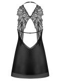 Alifini - Set babydoll și chiloței, negru, L/XL, Orion