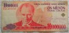 Bancnota 10000000 LIRE - TURCIA, anul 1970 *cod 889 B - ZECE MILIOANE