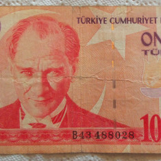 Bancnota 10000000 LIRE - TURCIA, anul 1970 *cod 889 B - ZECE MILIOANE