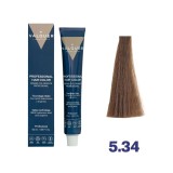Blond inchis coniac 5.34 Vopsea de par cu plex si arginina Valquer 60g