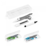 Set de Geometrie &icirc;n Cutie, Include 1 Compas, 1 Creion Mecanic și 10 Mine Grafit de 0,5 mm. 128 x 42 x 20 mm