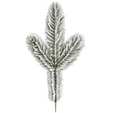 Cumpara ieftin Crenguta Brad Artificial Inzapezita cu 3 Ramuri Full 3D PE pentru Decoratiuni de Craciun
