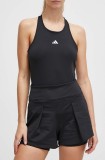 adidas Performance pantaloni scurți de antrenament Tennis Match culoarea negru, uni, high waist HZ4298