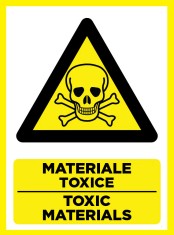 Placuta pentru materiale toxice toxic materials foto