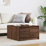 VidaXL Masuta de cafea cu sertare Stejar maro 70,5x70x40 cm