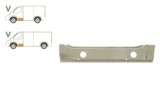 Prag fata VW TRANSPORTER (T4)/CARAVELLE/MULTIVAN, 07.1990-03.2003, partea stanga, metal galvanizat; sub usa fata; interior,
