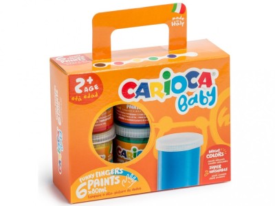 Acuarele Baby Finger Paint Carioca 6 x 80 ml foto