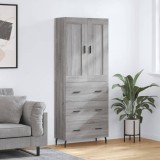vidaXL Dulap &icirc;nalt, gri sonoma, 69,5x34x180 cm, lemn compozit