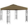VidaXL Pavilion de grădină, gri taupe, 3 x 3 m, 180 g/m&sup2;