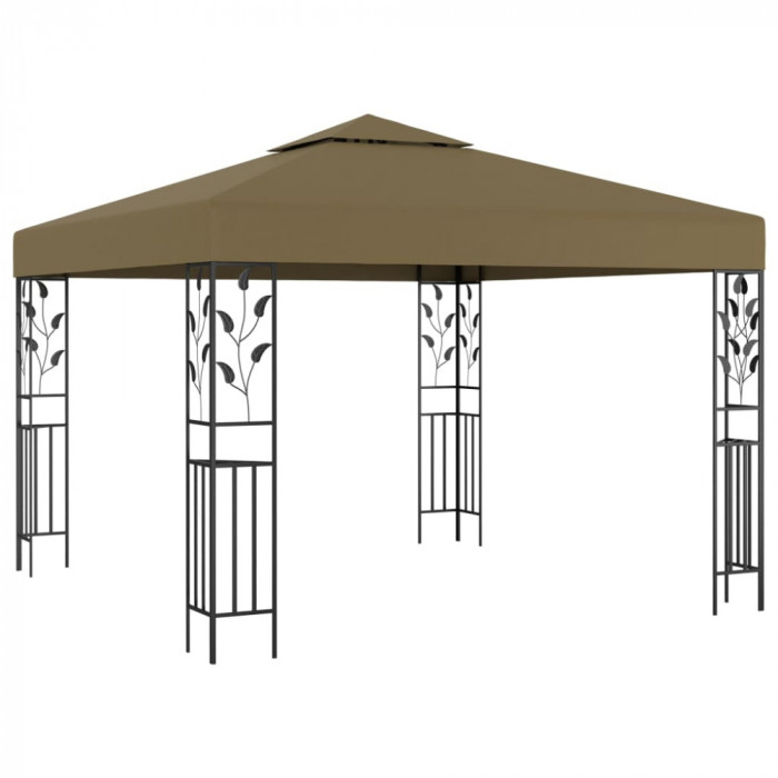 Pavilion de gradina, gri taupe, 3 x 3 m, 180 g/m&sup2; GartenMobel Dekor
