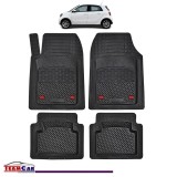 Covorase Auto TeamCar&reg; Tip Tavita Compatibile Smart Forfour Generatia II (2014&ndash;2021) Negru Material Rezistent, Cauciuc