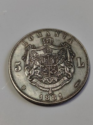 Replici dupa monedele de 5 lei 1881, 1882, 1883 si 1884 foto