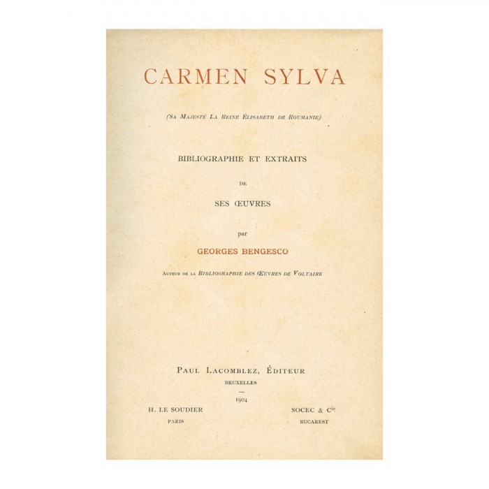 George Bengescu, Carmen Sylva, 1904