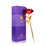 Cumpara ieftin Trandafir suflat cu aur de 24K - Rosu