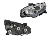 Far HONDA CIVIC, 07.2016-, partea stanga, DEPO, cu &amp;quot;lumina timp de zi&amp;quot; tip LED; H11+HB3+LED+WY21W; manual/electric; fara motor; halogen
