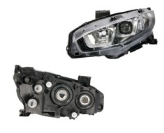Far HONDA CIVIC, 07.2016-, partea stanga, DEPO, cu &amp;quot;lumina timp de zi&amp;quot; tip LED; H11+HB3+LED+WY21W; manual/electric; fara motor; halogen