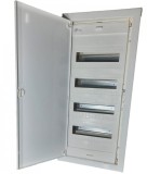Tablou electric incastrat 48+8 module ST 4 randuri cu usa metalica IP40, Omu System
