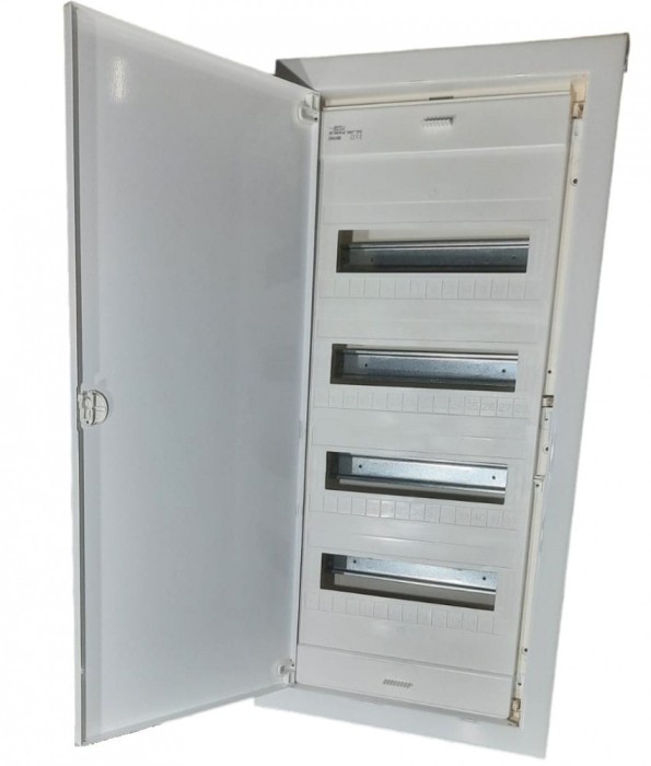 Tablou electric incastrat 48+8 module ST 4 randuri cu usa metalica IP40